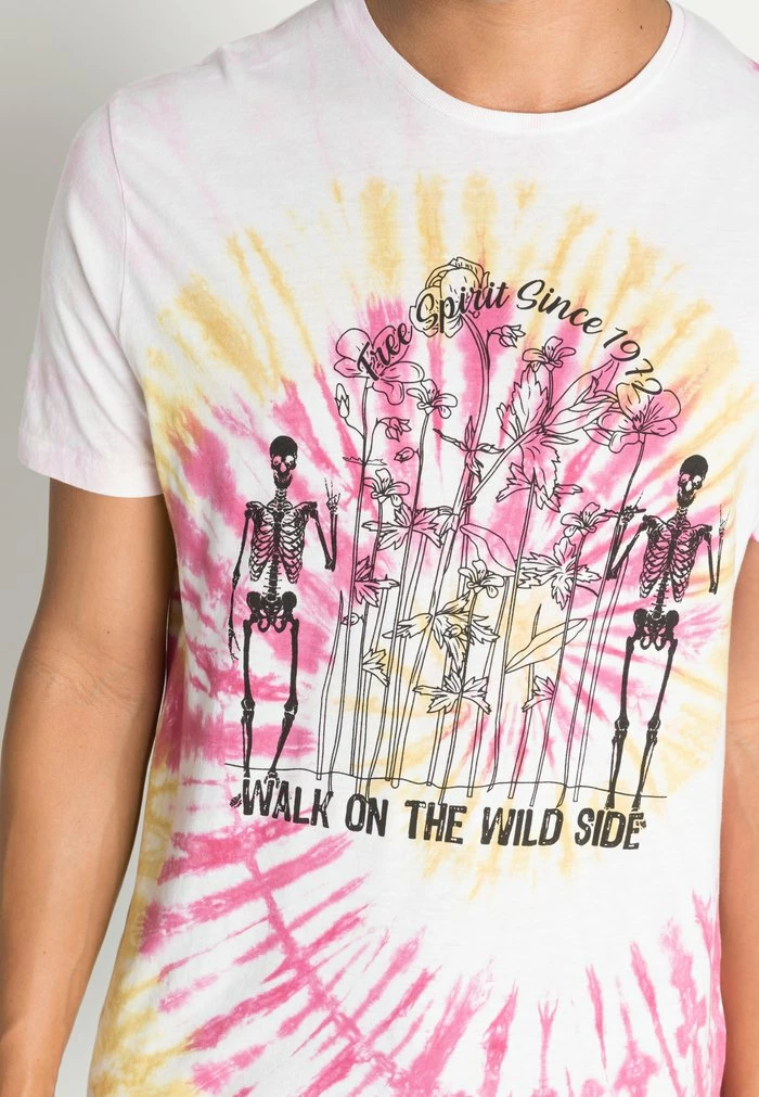 Brave Soul DISTRO - Print T-shirt - Optic White/spiral - Image 5