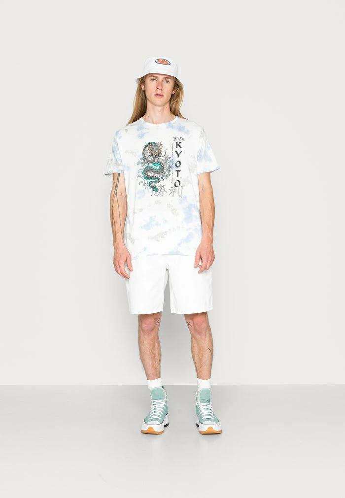 Brave Soul NARA - Print T-shirt - Blue/grey - Image 2