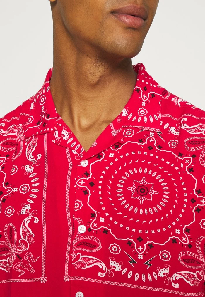 Brave Soul FENDERB - Shirt - Red/optic White/jet Black - Image 6