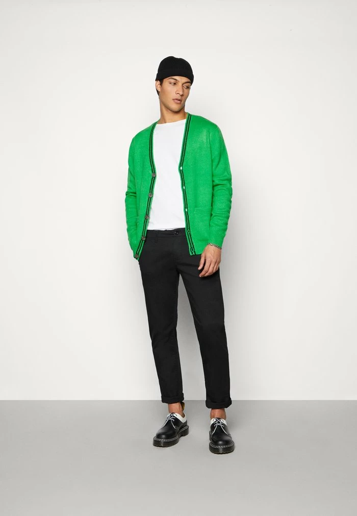 Brave Soul ASGERC - Cardigan - Green Bee/jet Black - Image 2