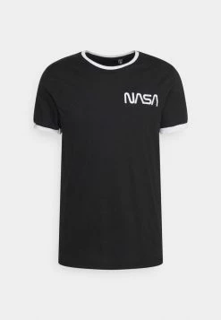 Brave Soul GLENN - Print T-shirt - Jet Black