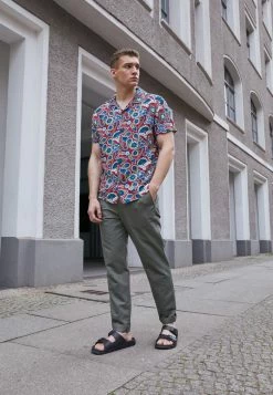 Brave Soul Shirt - Red/multi Colour