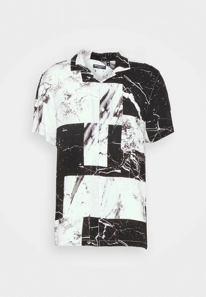 Brave Soul METAM - Shirt - Black/white - Image 2