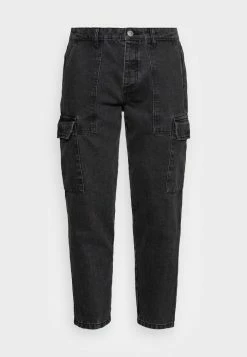 Brave Soul JAKERCHAR - Relaxed Fit Jeans - Charcoal