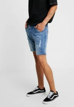 Brave Soul TAYLOR - Denim Shorts - Light Blue