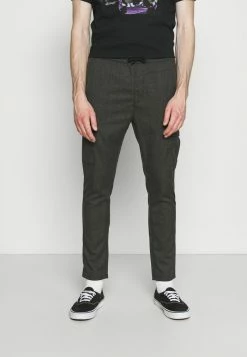 Brave Soul BARTON - Cargo Trousers - Dark Grey