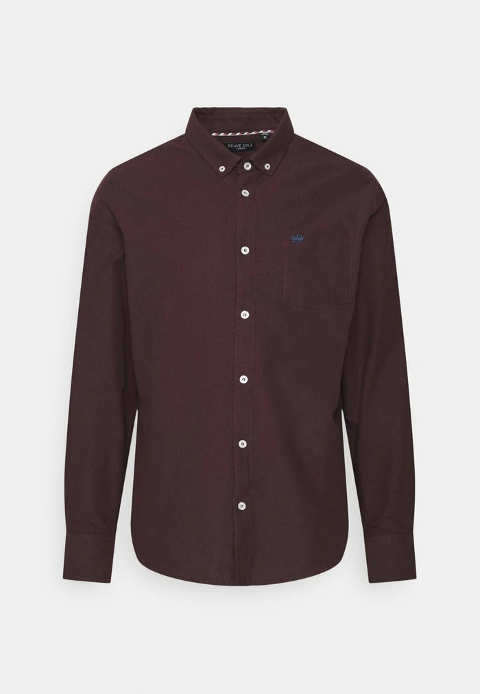 Brave Soul POMPEIIE - Shirt - Burgundy