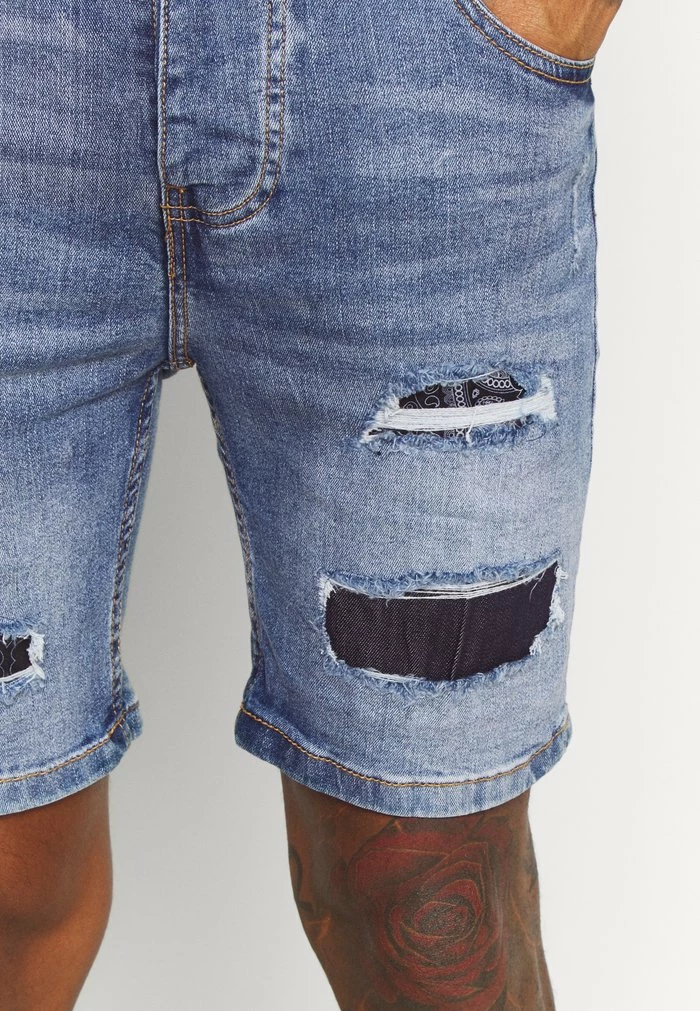 Brave Soul LOUIS - Denim Shorts - Blue Wash - Image 5