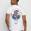 Brave Soul Print T-shirt - White