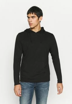Brave Soul MINER - Long Sleeved Top - Jet Black