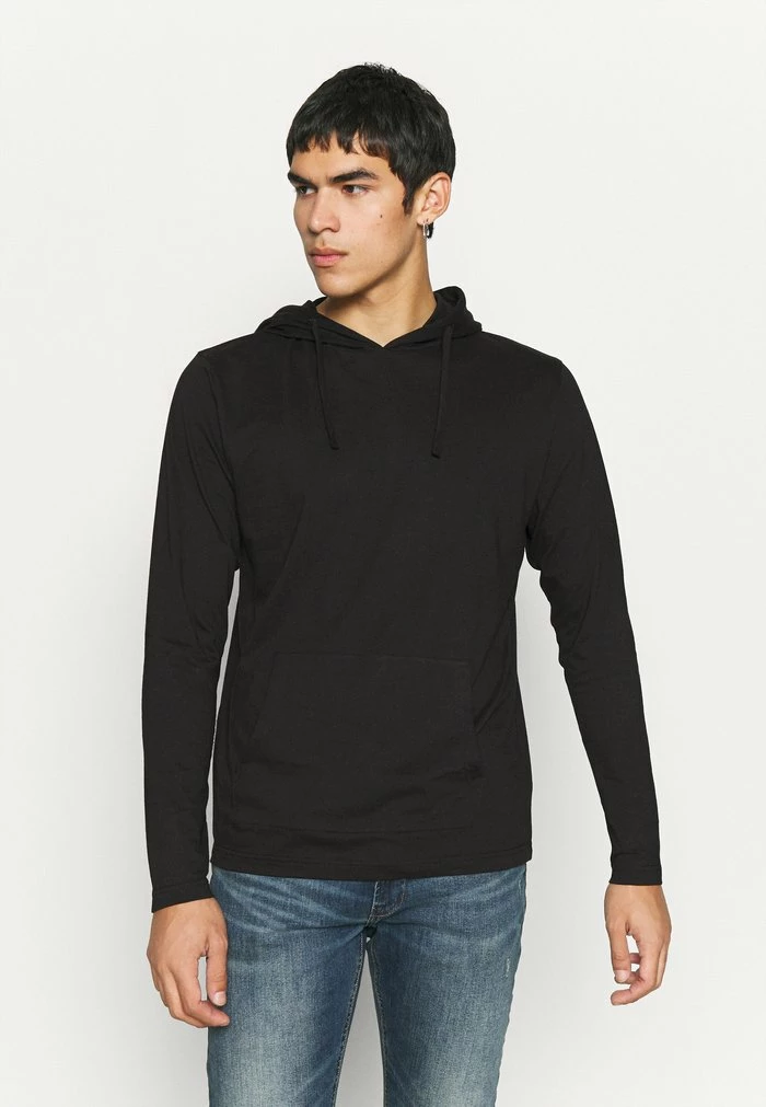 Brave Soul MINER - Long Sleeved Top - Jet Black