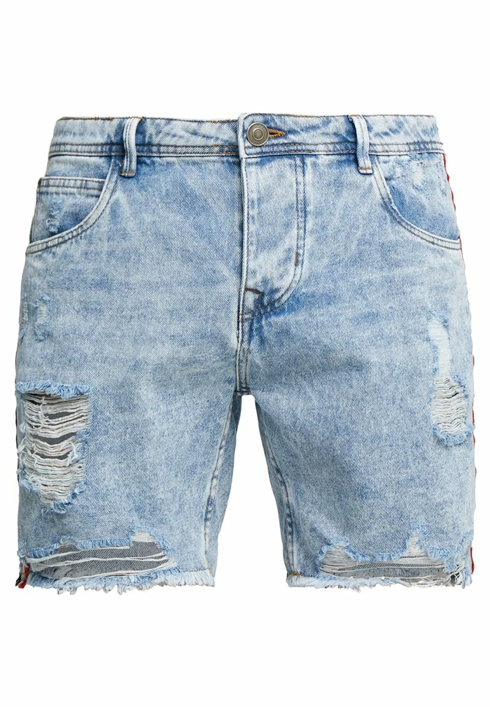 Brave Soul PABLO TAPE - Denim Shorts - Blue Denim - Image 5