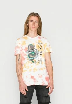 Brave Soul NARA - Print T-shirt - Orange/pink