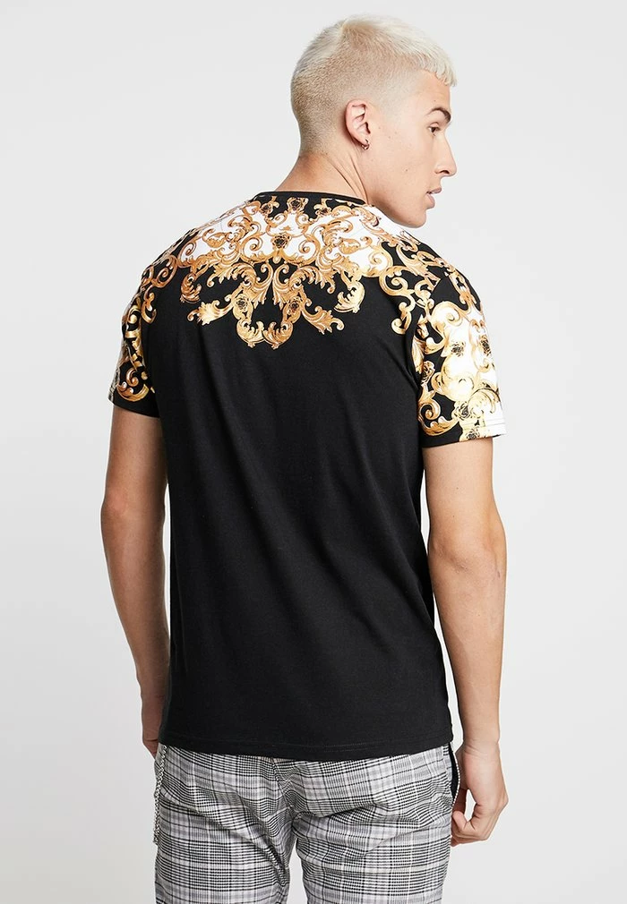 Brave Soul SCROLL - Print T-shirt - Black - Image 3