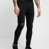 Brave Soul LEYL AND CHARC - Jeans Skinny Fit - Charcoal