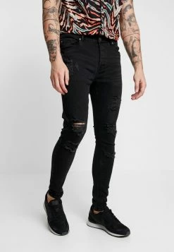 Brave Soul LEYL AND CHARC - Jeans Skinny Fit - Charcoal