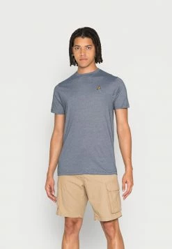 Brave Soul ZAFFRE - Print T-shirt - Dark Blue