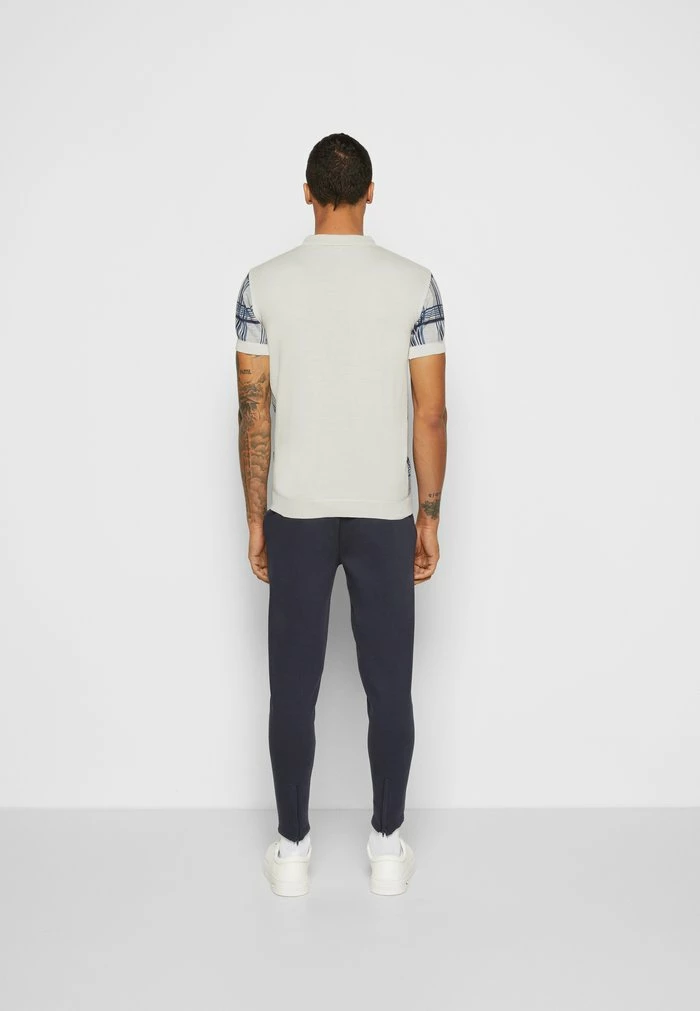 Brave Soul JAXON - Polo Shirt - Ecru/navy - Image 4