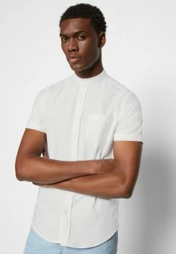 Brave Soul TRIBUNEB - Shirt - Optic White/light Blue -Brave Soul SHOP 2785ba6c66be4cc7b31115489c575a3f