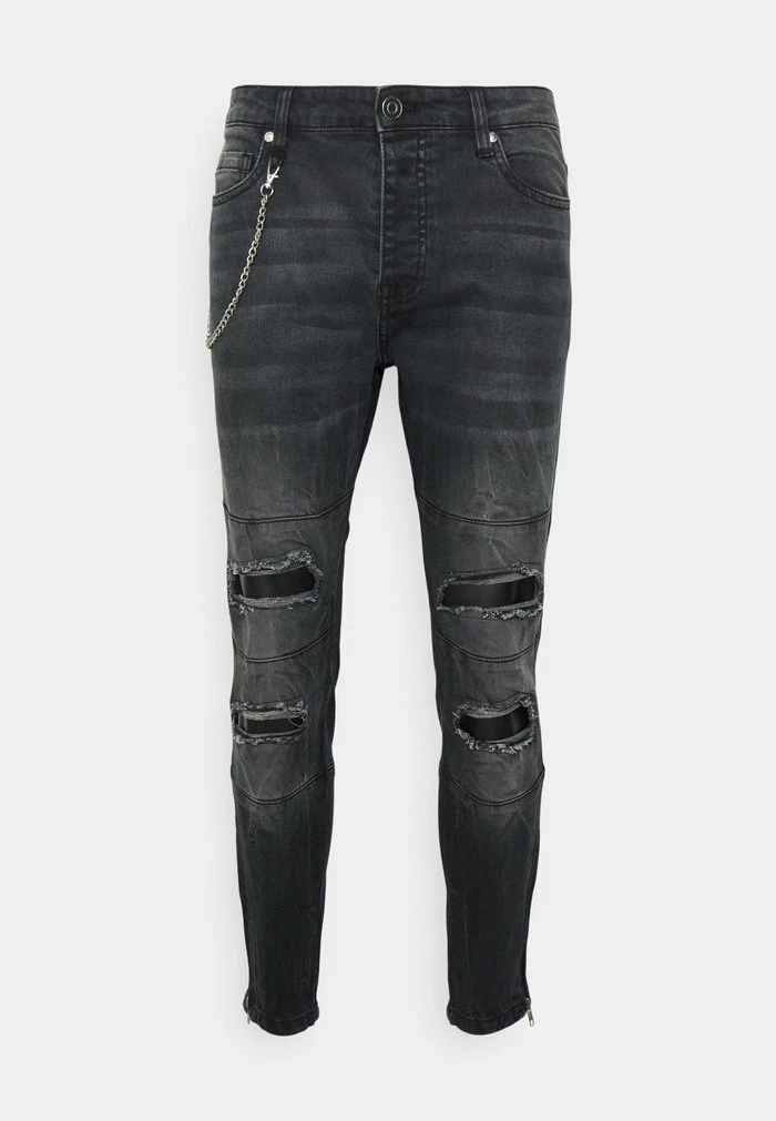 Brave Soul LOCKWOOD - Jeans Skinny Fit - Charcoal Wash