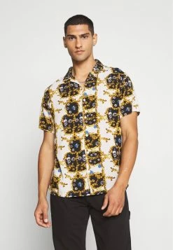 Brave Soul STEIGER - Shirt - Ecru/multi