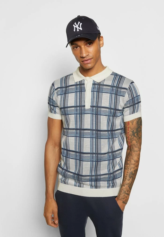 Brave Soul JAXON - Polo Shirt - Ecru/navy - Image 5