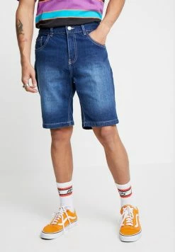 Brave Soul Denim Shorts - Mid Blue Wash