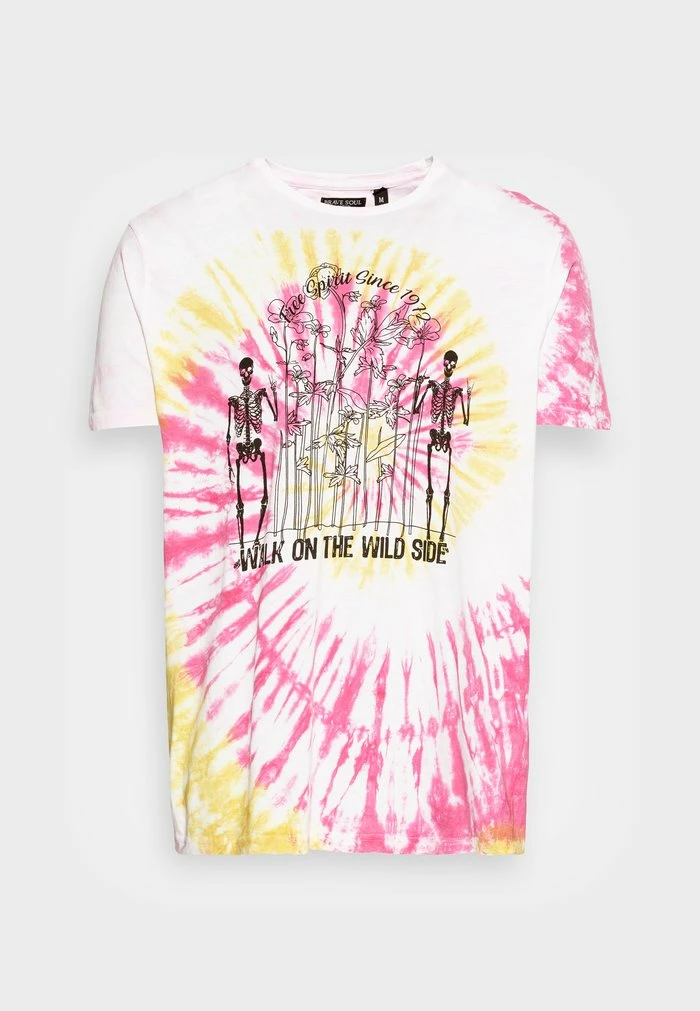 Brave Soul DISTRO - Print T-shirt - Optic White/spiral - Image 4