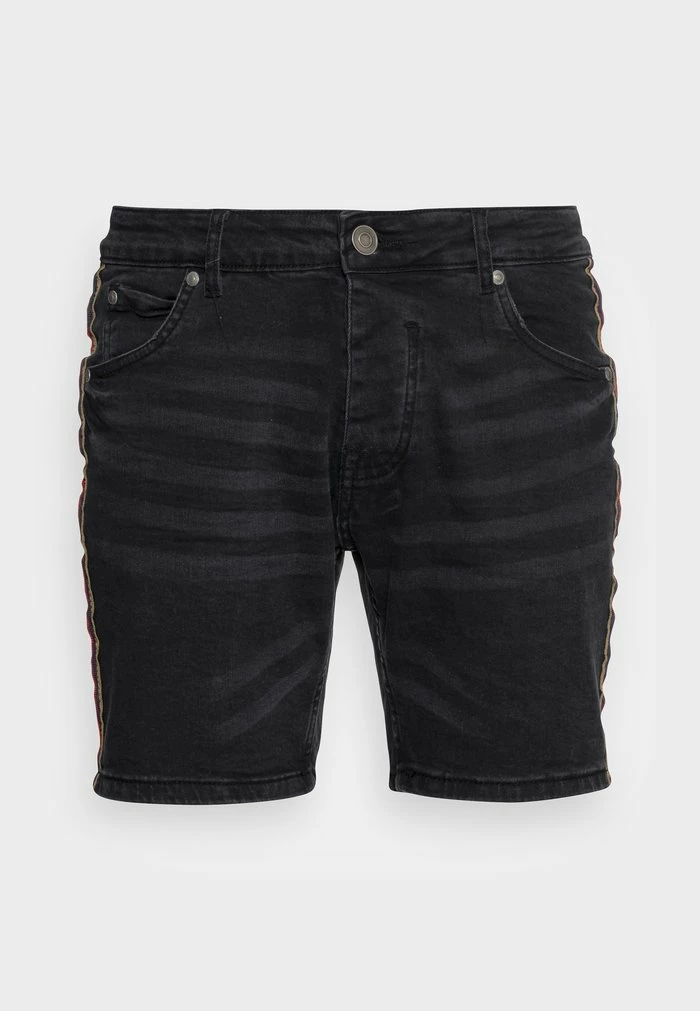 Brave Soul DORIAN - Denim Shorts - Charcoal - Image 4