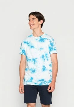 Brave Soul BRENT - Print T-shirt - Blue