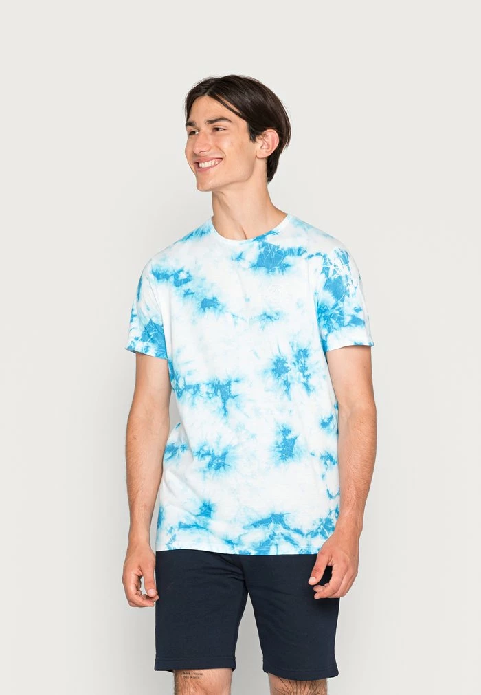 Brave Soul BRENT - Print T-shirt - Blue