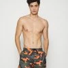 Brave Soul PERTH - Swimming Shorts - Khaki/orange