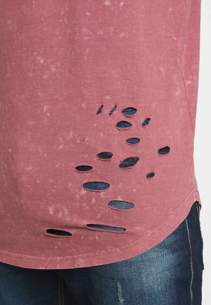 Brave Soul GENKO - Print T-shirt - Pink Acid Wash - Image 7