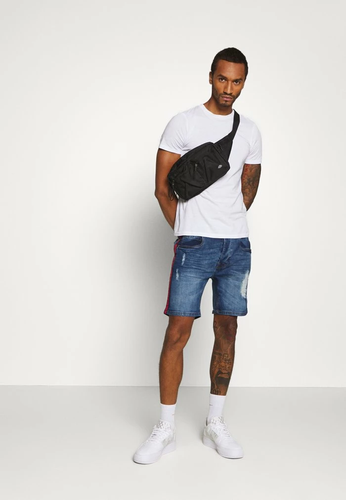 Brave Soul BAILEYTAPE - Denim Shorts - Blue - Image 2