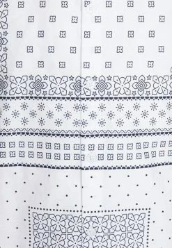 Brave Soul ALBEDO - Shirt - Optic White/ Black Print -Brave Soul SHOP 4071a470985f4ec291c7c153d8803f44