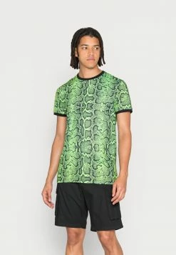 Brave Soul POISON - Print T-shirt - Neon Green