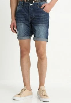 Brave Soul WILLS - Denim Shorts - Light Blue Wash