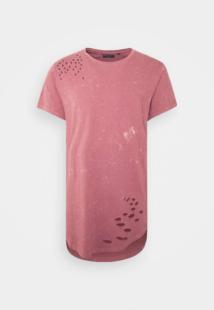 Brave Soul GENKO - Print T-shirt - Pink Acid Wash - Image 6