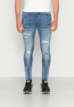 Brave Soul NEESON - Jeans Skinny Fit - Light Blue Wash