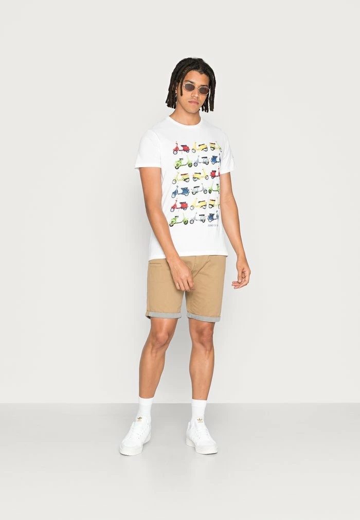 Brave Soul TRAVEL - Print T-shirt - Optic White - Image 2