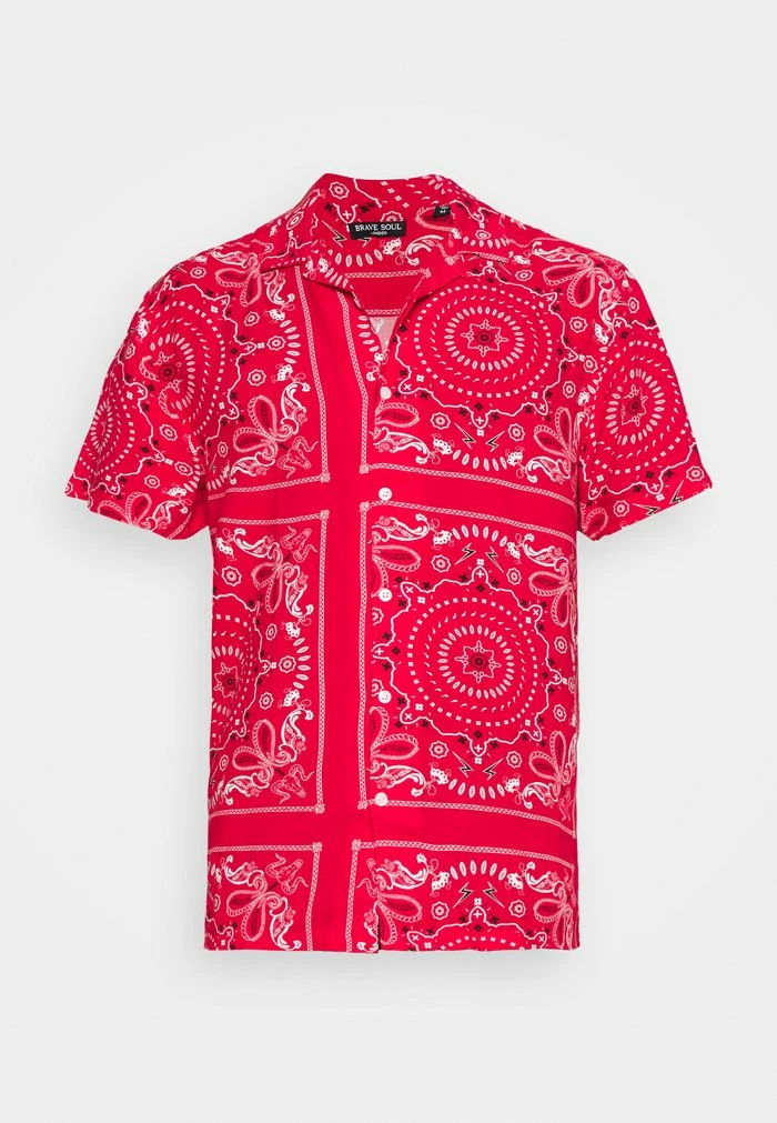 Brave Soul FENDERB - Shirt - Red/optic White/jet Black - Image 5