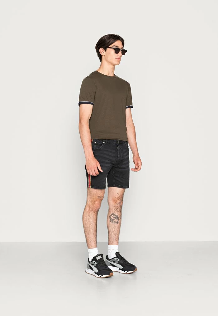 Brave Soul DORIAN - Denim Shorts - Charcoal - Image 2
