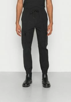 Brave Soul TEXAS - Cargo Trousers - Black