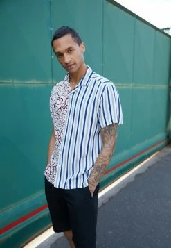 Brave Soul MIXX - Shirt - Black/multi Combo