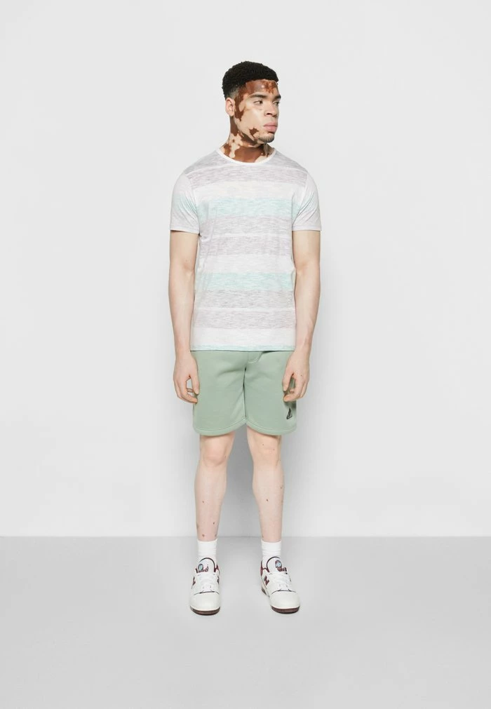 Brave Soul Print T-shirt - Optic White/purple/mint/black - Image 2