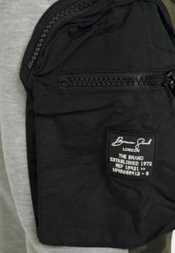 Brave Soul Cargo Trousers - Light Grey Marl/khaki