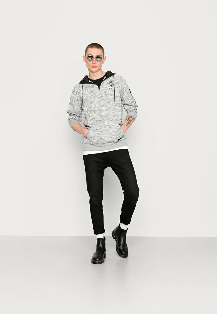 Brave Soul JENSEN - Sweatshirt - Grey/ecru - Image 2