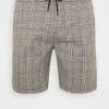 Brave Soul COLTON - Shorts - Black/white/light Brown