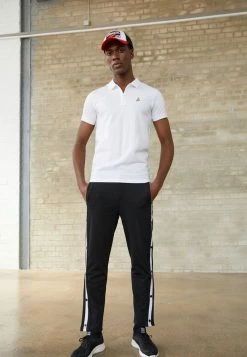 Brave Soul POPPERS - Tracksuit Bottoms - Jet Black/jet Black/optic White