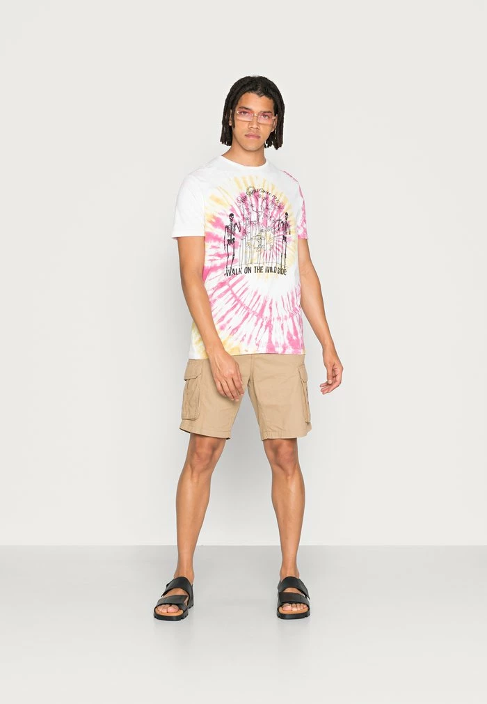 Brave Soul DISTRO - Print T-shirt - Optic White/spiral - Image 2